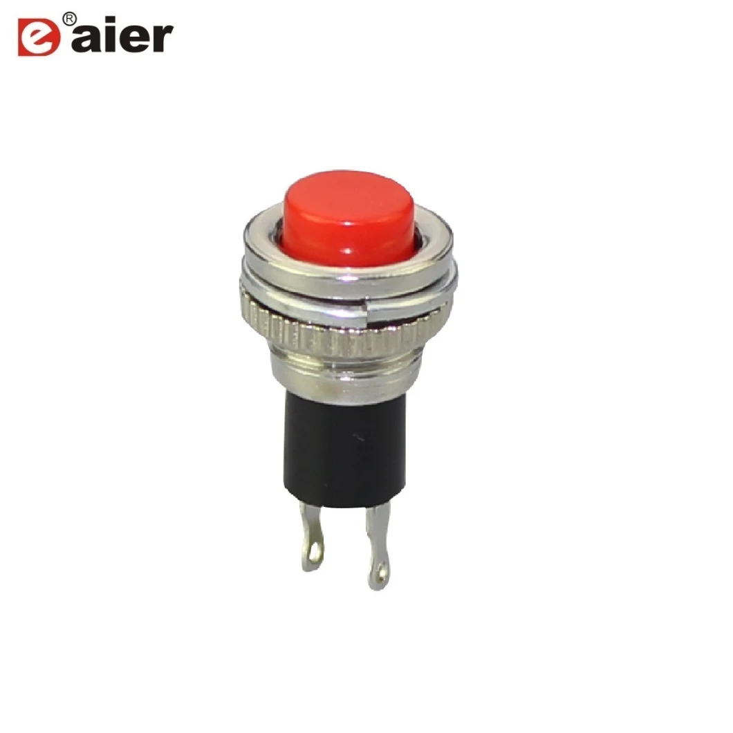 0.5A 250VAC 10mm on-off 2 Pin Momentary Push Button Switch
