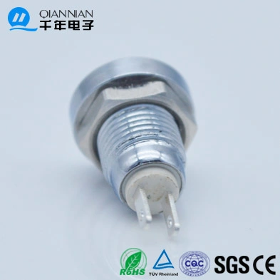 IP65 8mm Metal Momentary Electrical Mini Push Button Micro Push Button Switch