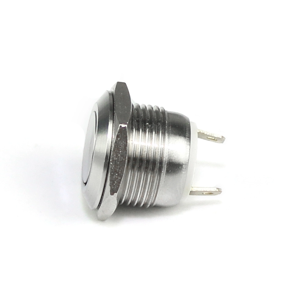 12mm Short Type 2pin Momentary Metal Push Button Switch