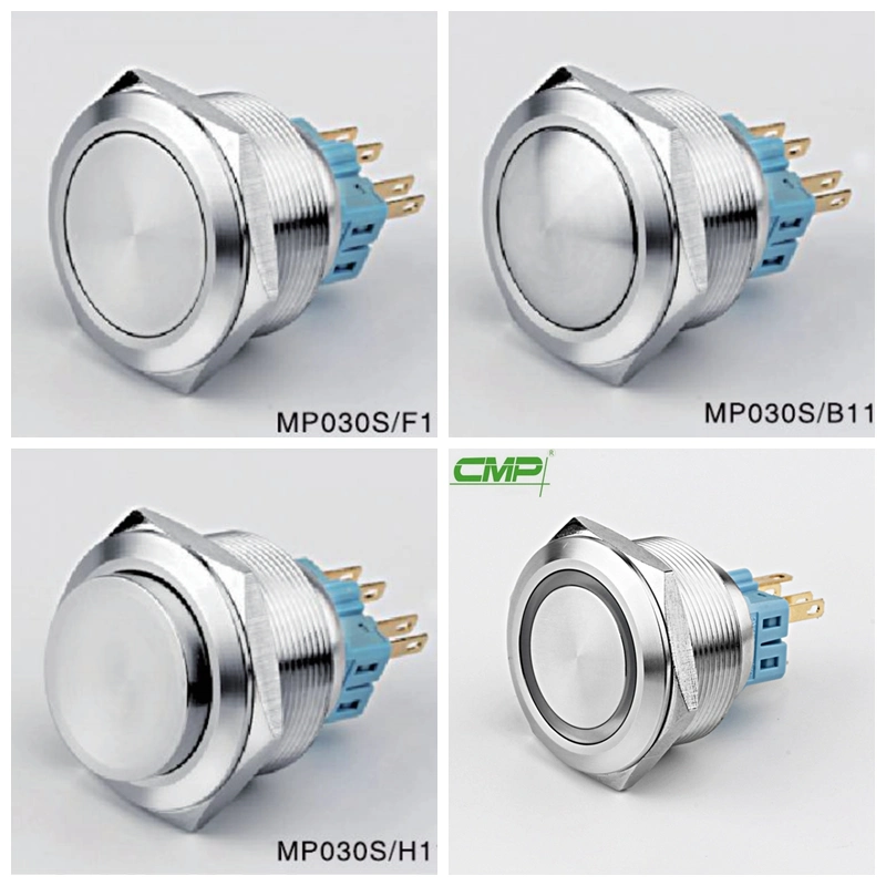 CMP China 30mm Metal Stainless Steel Push Button Switch