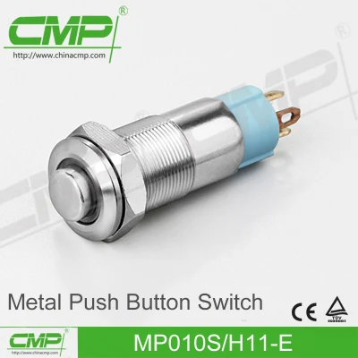Miniinterruptor pulsador CMP de 10 mm con terminal pin