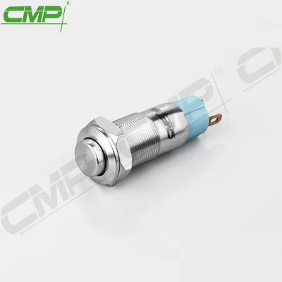 CMP Metal Mini 1no Spst Pulsador 10mm Interruptor