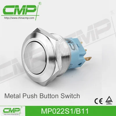 Interruptor de botón de metal de 22 mm