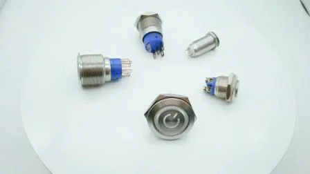 Yeswitch 25 mm momentáneo 3 V 24 V 12 V LED interruptor de botón fabricante con conector de cable